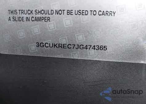 2018 Chevrolet Silverado 1500 2Lt from USA, damaged, VIN 3GCUKREC7JG474365